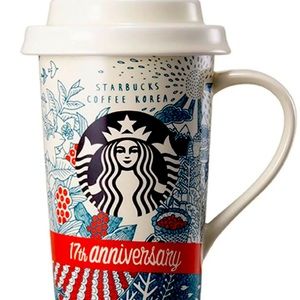 Starbucks 17th anniversary mug from Korea. NWT